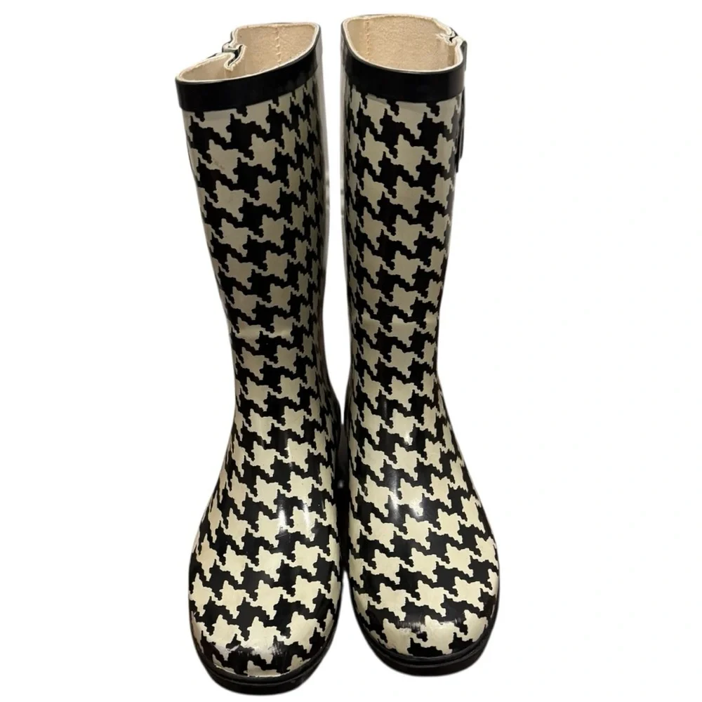 Houndstooth Women's Rain Boots